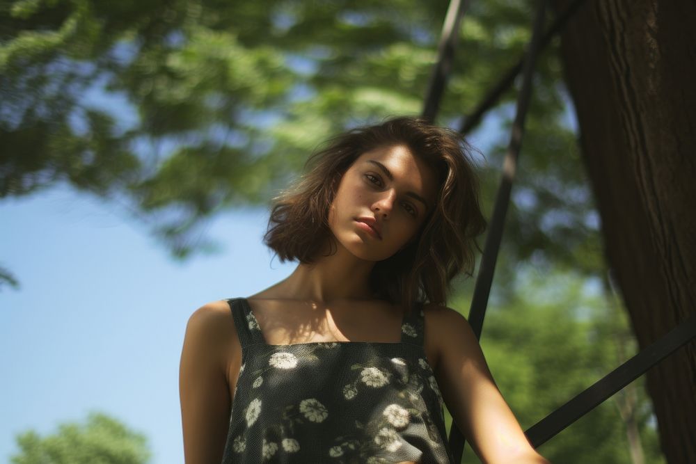 Girl photography portrait outdoors. 