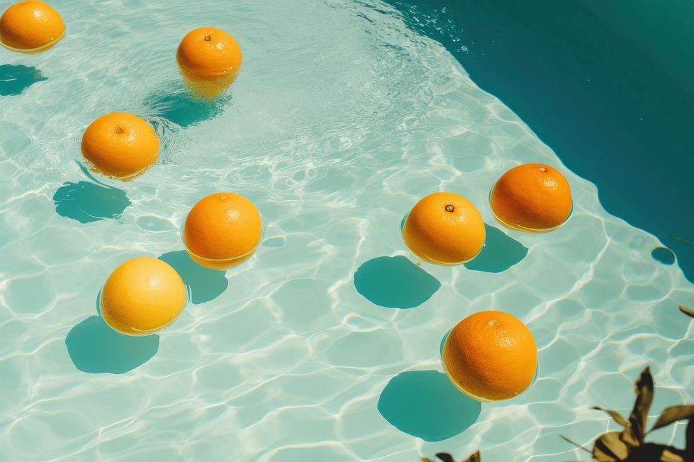 Pool party summer plant fruit. AI generated Image by rawpixel.