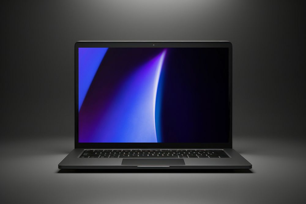 Laptop screen with design space