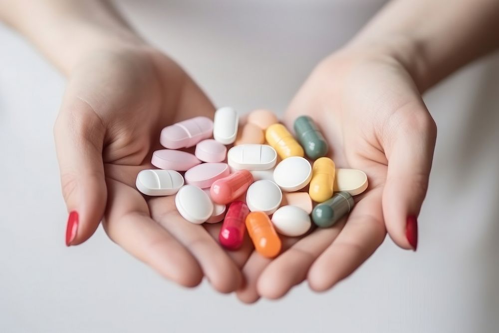 Pill medicine capsule vitamin. AI generated Image by rawpixel.