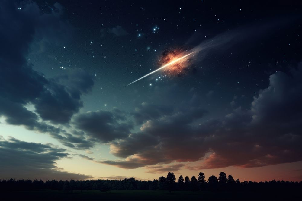 Sky landscape astronomy outdoors. AI generated Image by rawpixel.