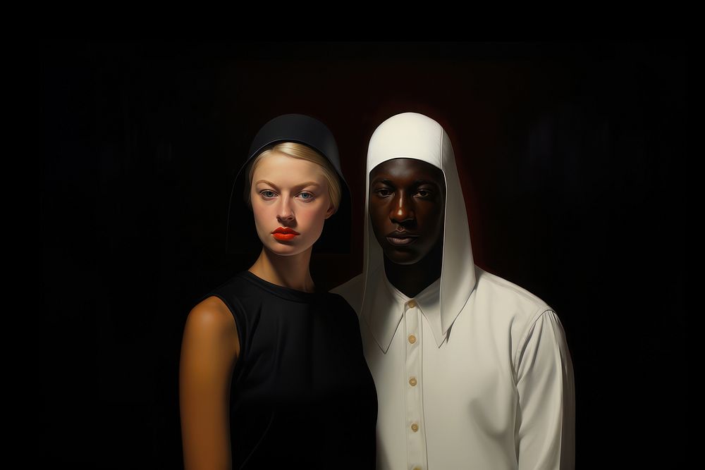 Racism portrait adult togetherness. AI generated Image by rawpixel.