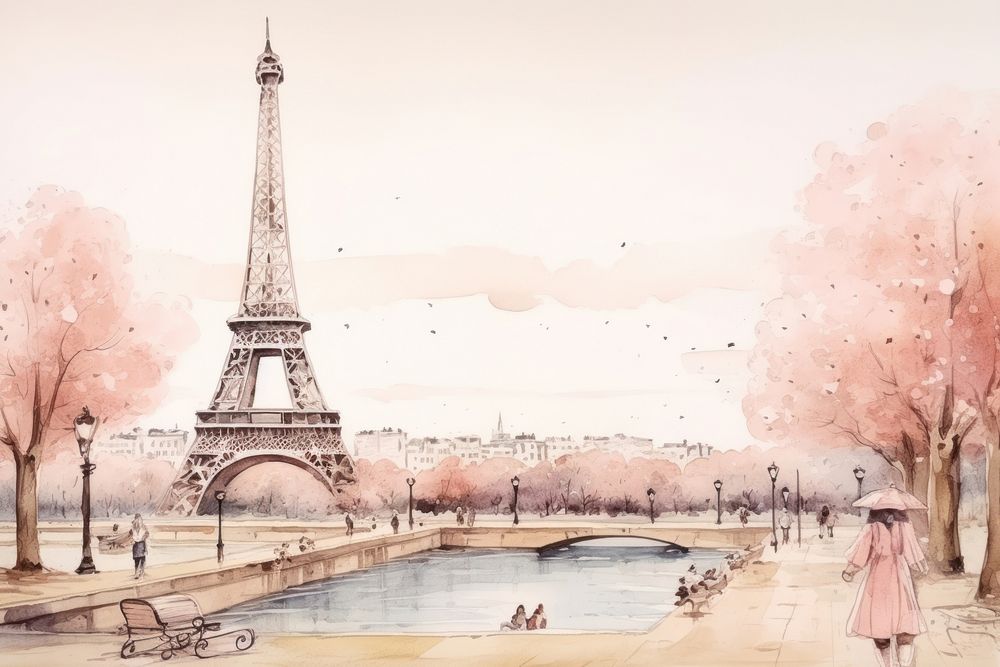 Paris architecture tower city. 
