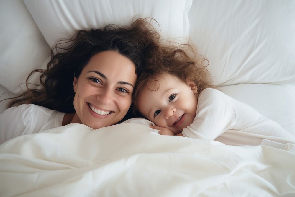 Baby bed furniture portrait. 