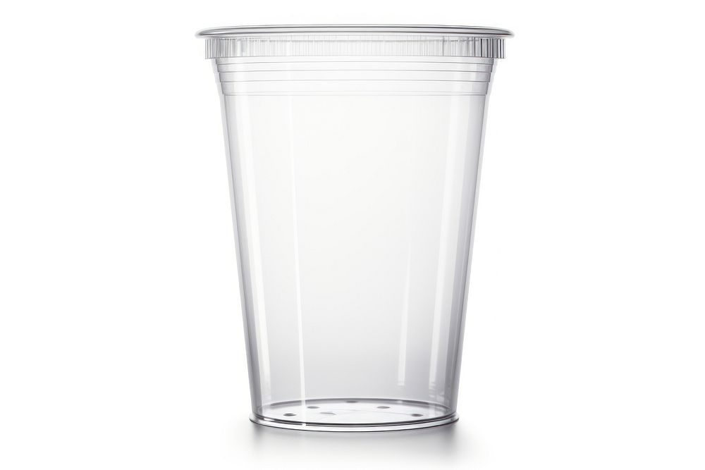Plastic cup transparent disposable glass. AI generated Image by rawpixel.