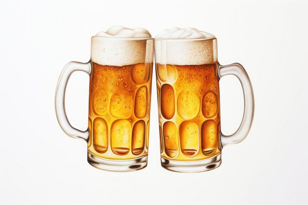 Beer cheers drink lager glass. AI generated Image by rawpixel.