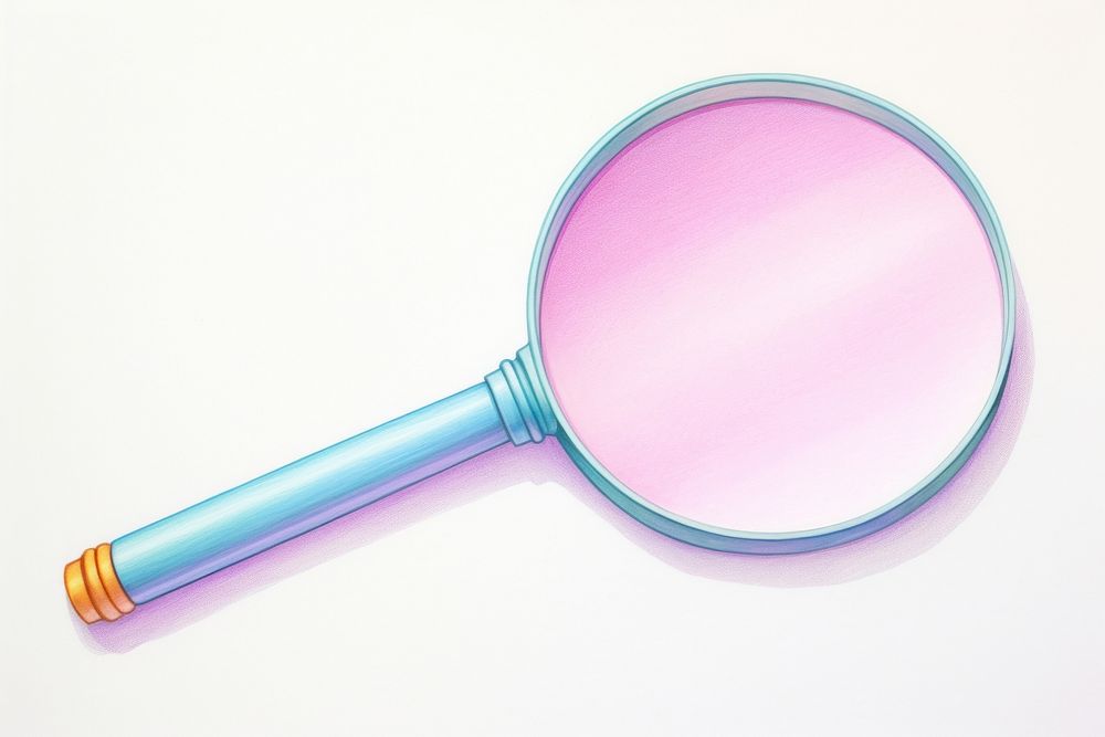 Magnifying glass white background education pattern. AI generated Image by rawpixel.