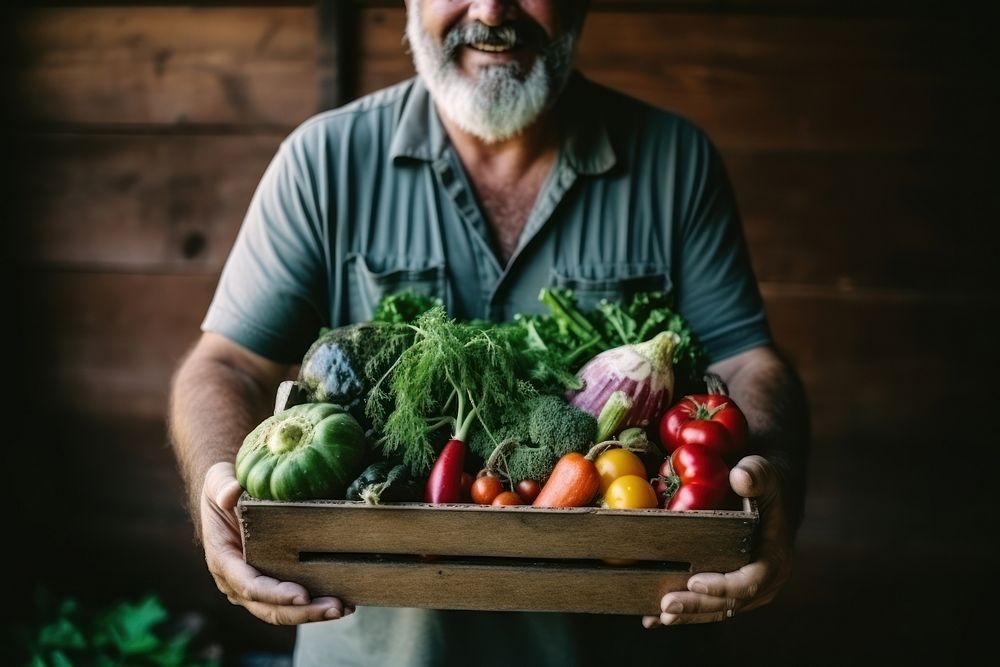 Vegetable adult food hand. AI generated Image by rawpixel.