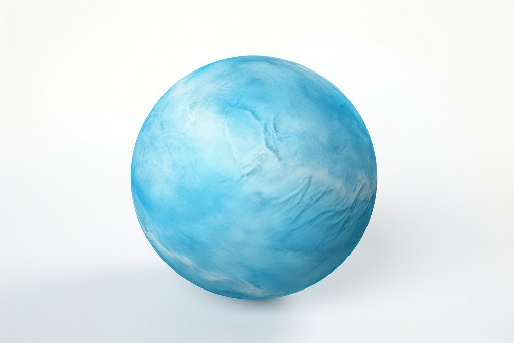 Neptune planet sphere space white background. AI generated Image by rawpixel.