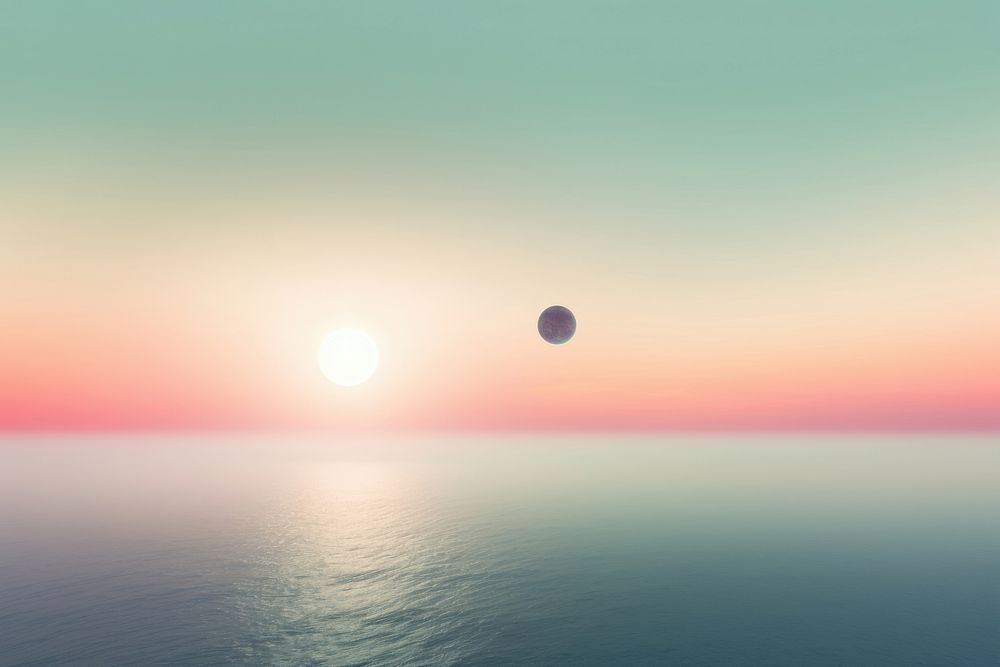 Sun planet horizon astronomy outdoors. AI generated Image by rawpixel.