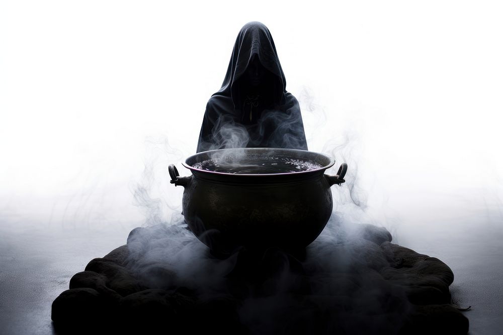 Smoke darkness cookware kitchen. AI generated Image by rawpixel.