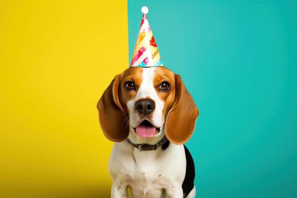 Beagle dog birthday animal. AI generated Image by rawpixel.