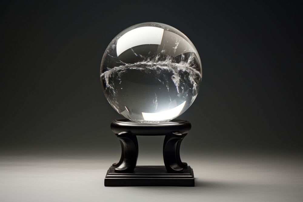 A crystal ball sphere astronomy darkness. 