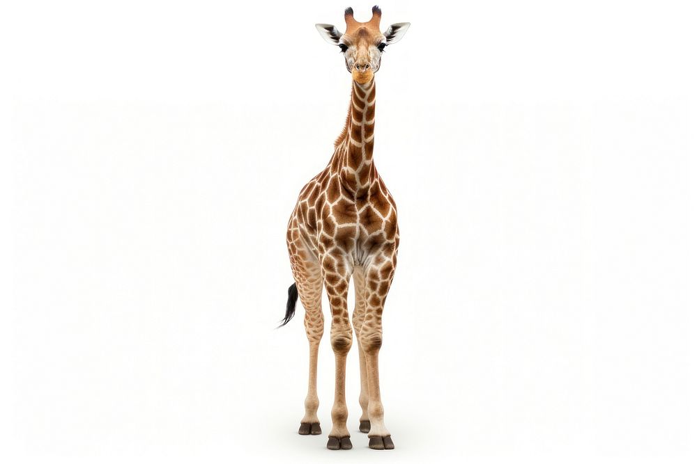 Giraffe wildlife animal mammal. AI generated Image by rawpixel.
