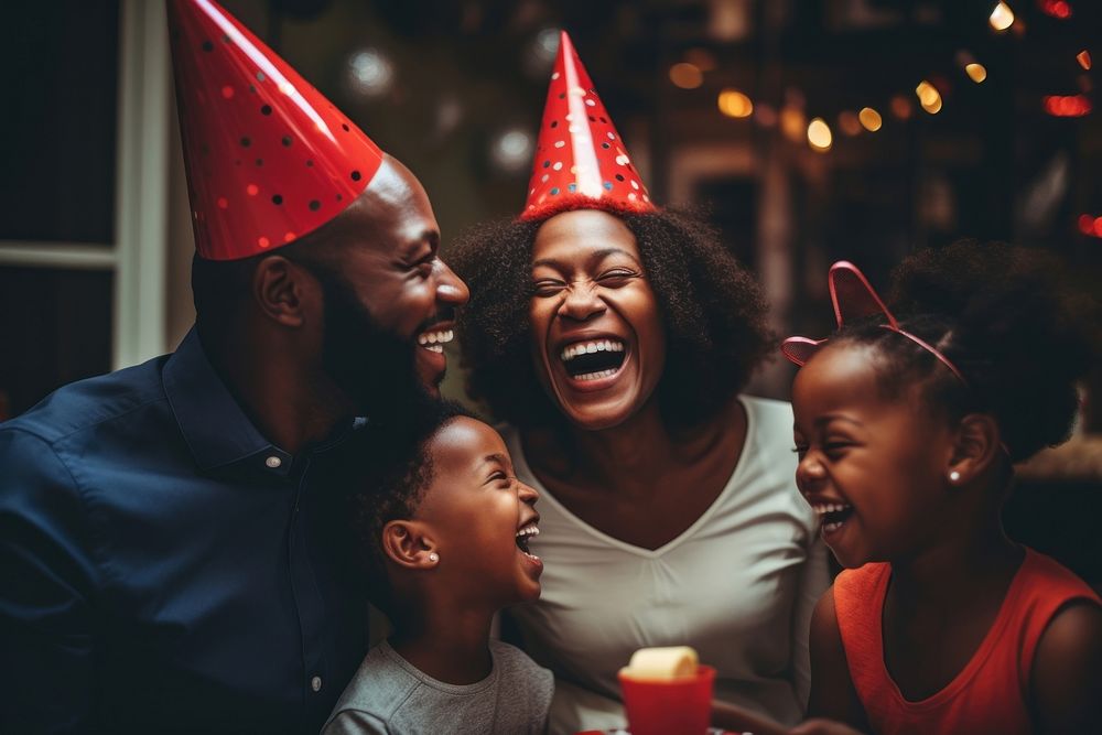 Laughing party family adult. AI generated Image by rawpixel.