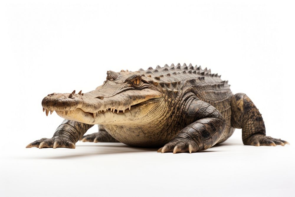 Crocodile reptile animal lizard. AI generated Image by rawpixel.