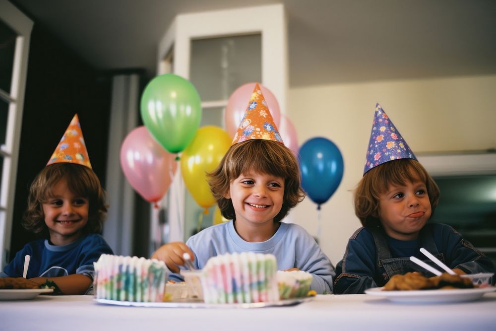 Birthday party balloon child fun. AI generated Image by rawpixel.