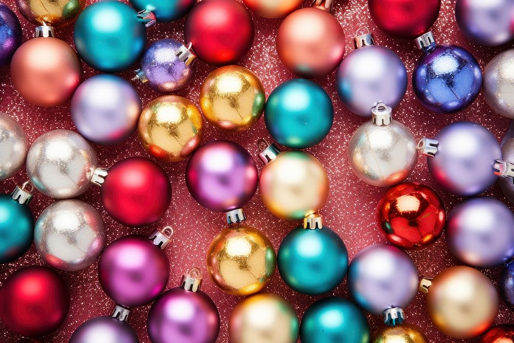 Colorful christmas decorations jewelry backgrounds celebration. AI generated Image by rawpixel.