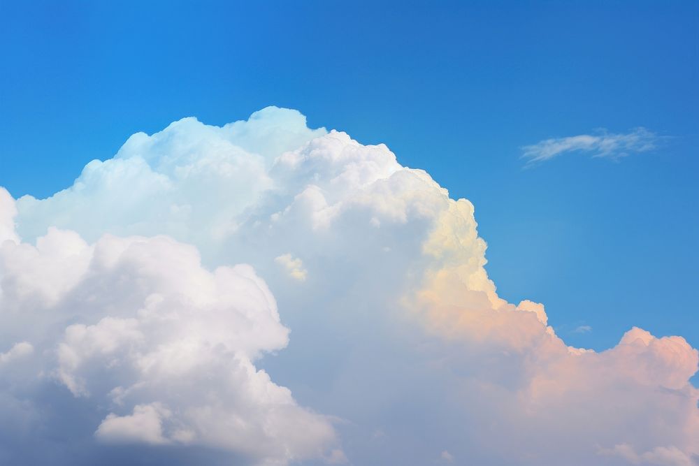 Cloud iridescence cloud sky outdoors. AI generated Image by rawpixel.