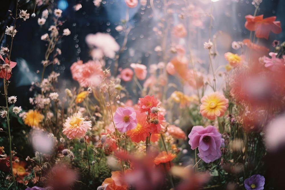 Floral disco outdoors blossom flower. AI generated Image by rawpixel.