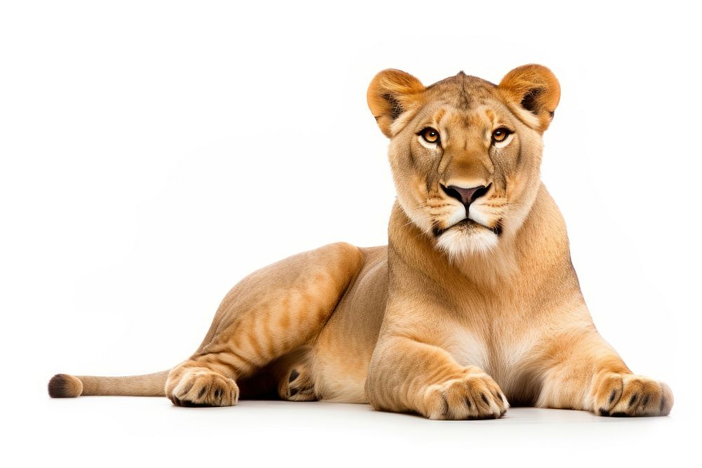 Lioness wildlife mammal animal. AI generated Image by rawpixel.