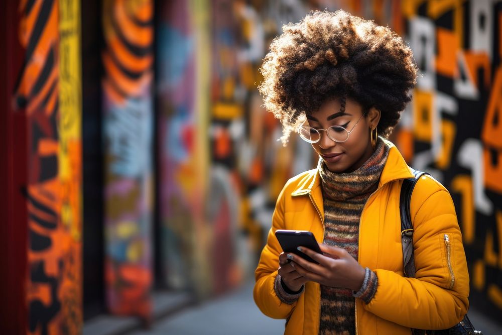 Yellow phone individuality architecture. AI generated Image by rawpixel.