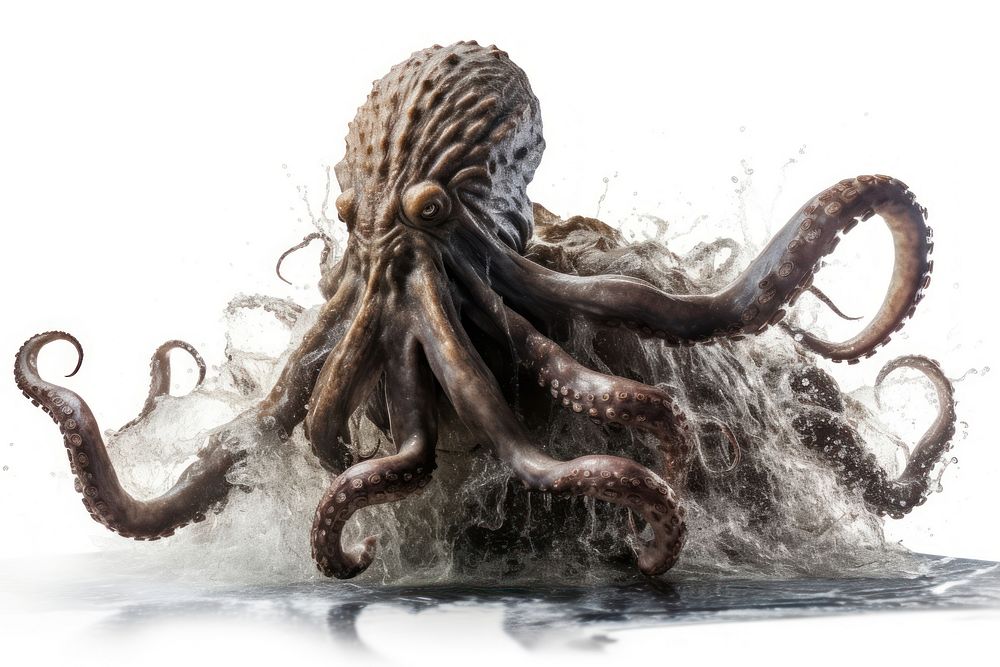 Kraken Sea Monster octopus animal sea. AI generated Image by rawpixel.