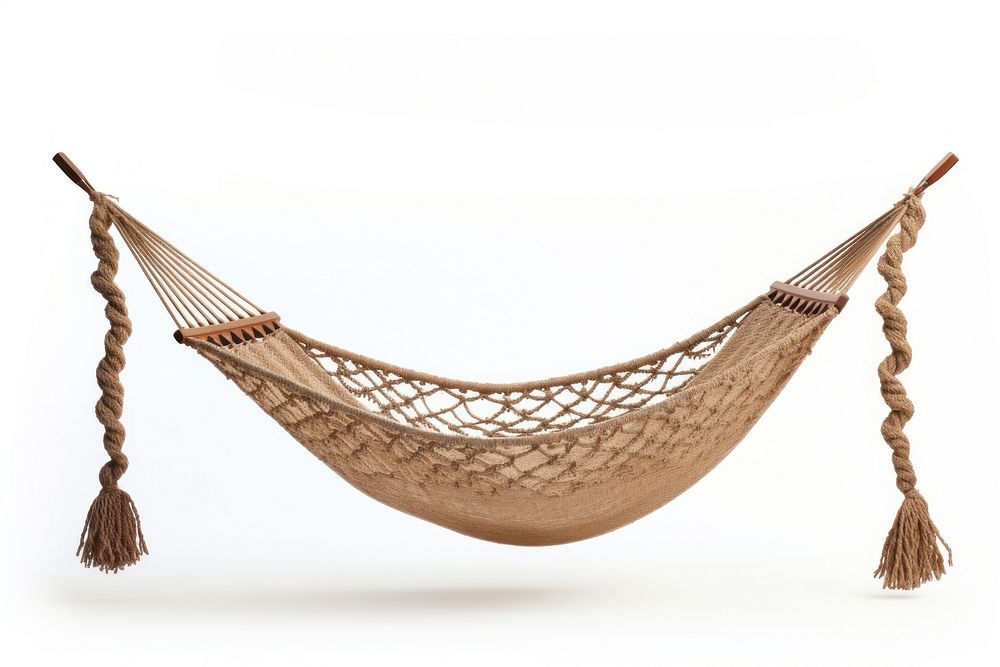 Hammock furniture white background relaxation. AI generated Image by rawpixel.