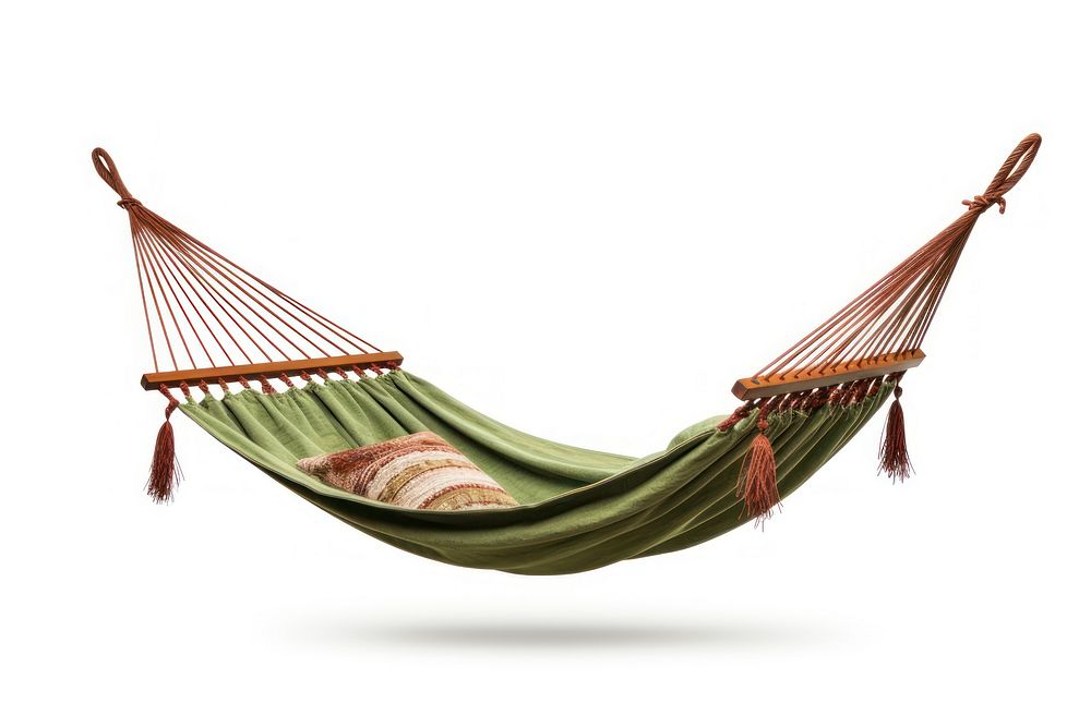 Hammock furniture white background tranquility. AI generated Image by rawpixel.