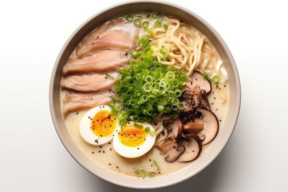 Ramen plate soup meal. AI generated Image by rawpixel.