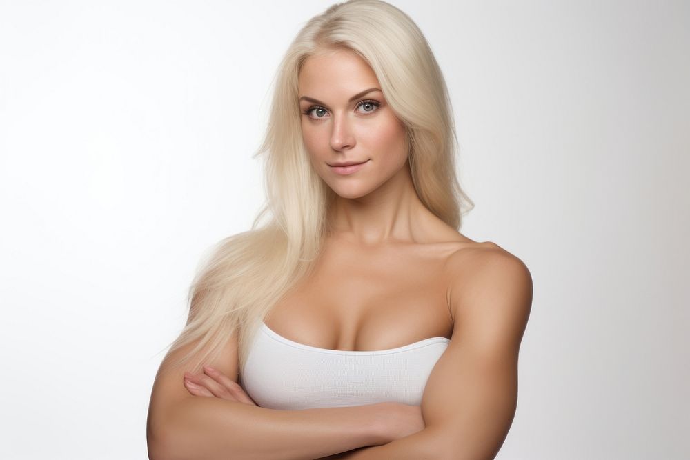 Bicep lingerie portrait female. AI generated Image by rawpixel.