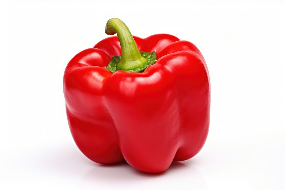 Red bell pepper vegetable plant food. AI generated Image by rawpixel.