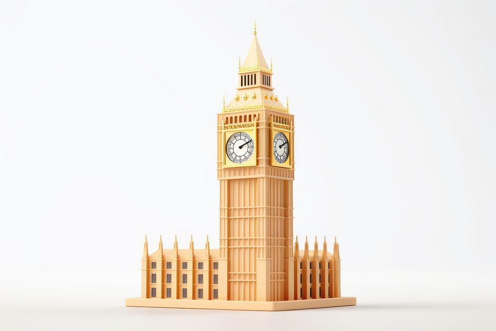 Big Ben architecture building tower. AI generated Image by rawpixel.