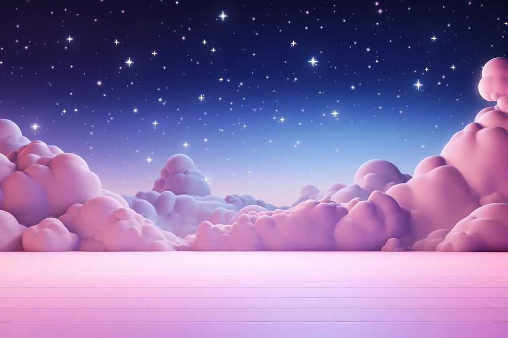 Pink Night Sky night sky astronomy. AI generated Image by rawpixel.
