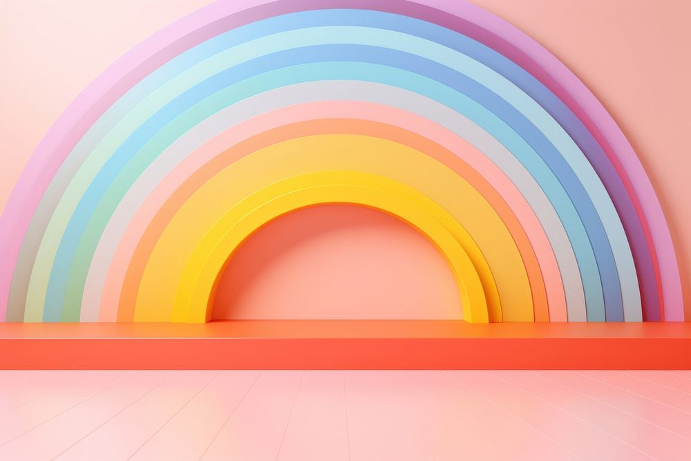 Rainbow backgrounds wall architecture. AI generated Image by rawpixel.