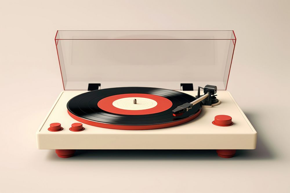 Record player electronics gramophone technology. AI generated Image by rawpixel.