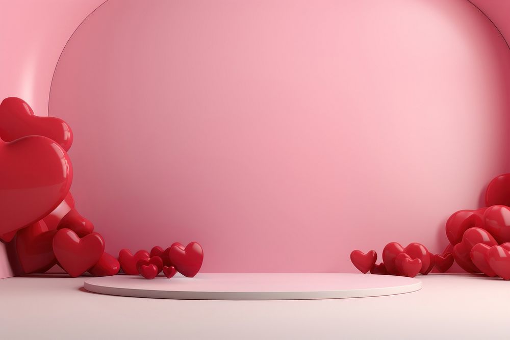 Valentine balloon petal celebration. AI generated Image by rawpixel.