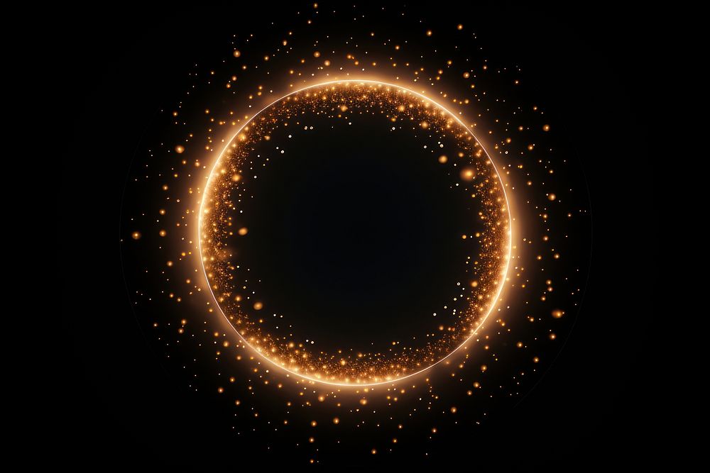 Circle shape bokeh element astronomy night space. AI generated Image by rawpixel.