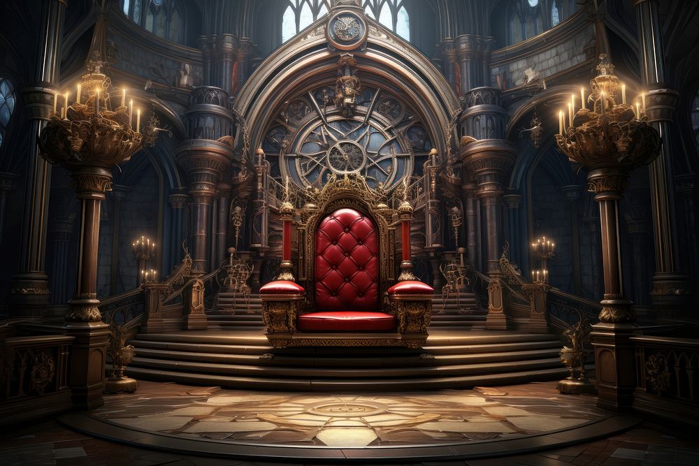 An impressive throne architecture building worship. AI generated Image by rawpixel.