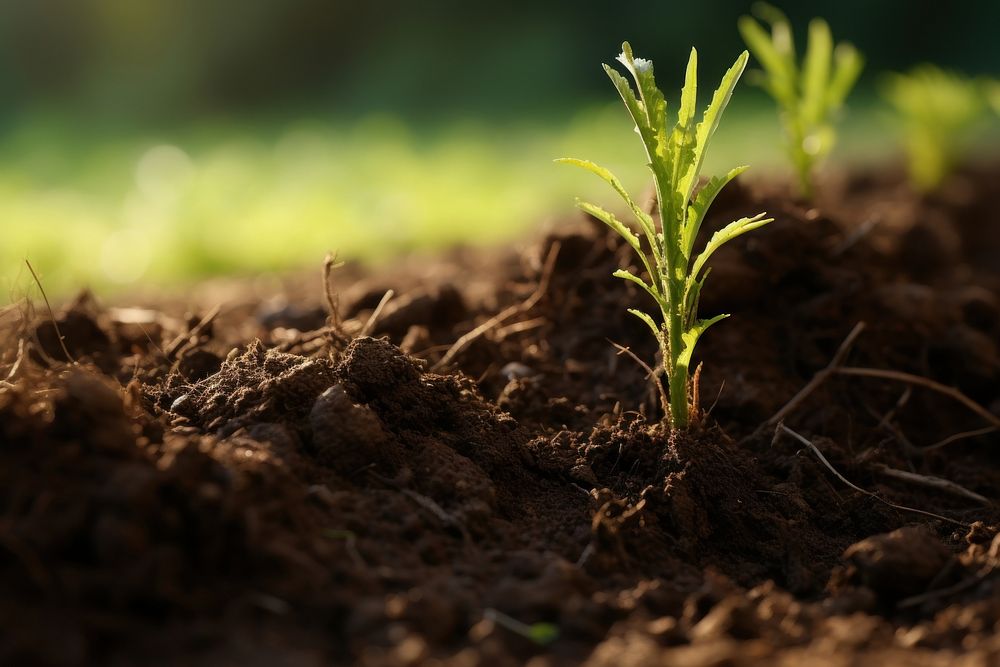 Grass soil outdoors nature. AI generated Image by rawpixel.