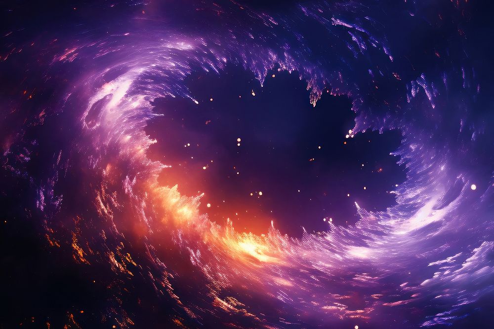 Galaxy explosion effect backdrop