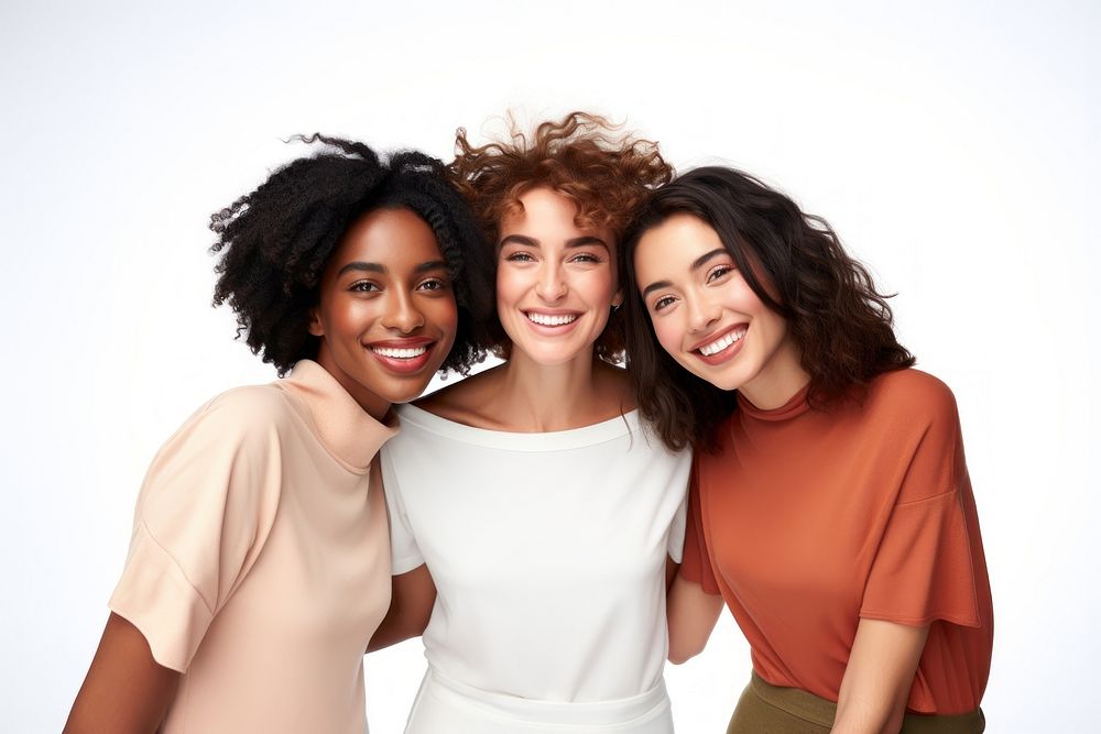 Diverse women friendship laughing portrait. AI generated Image by rawpixel.