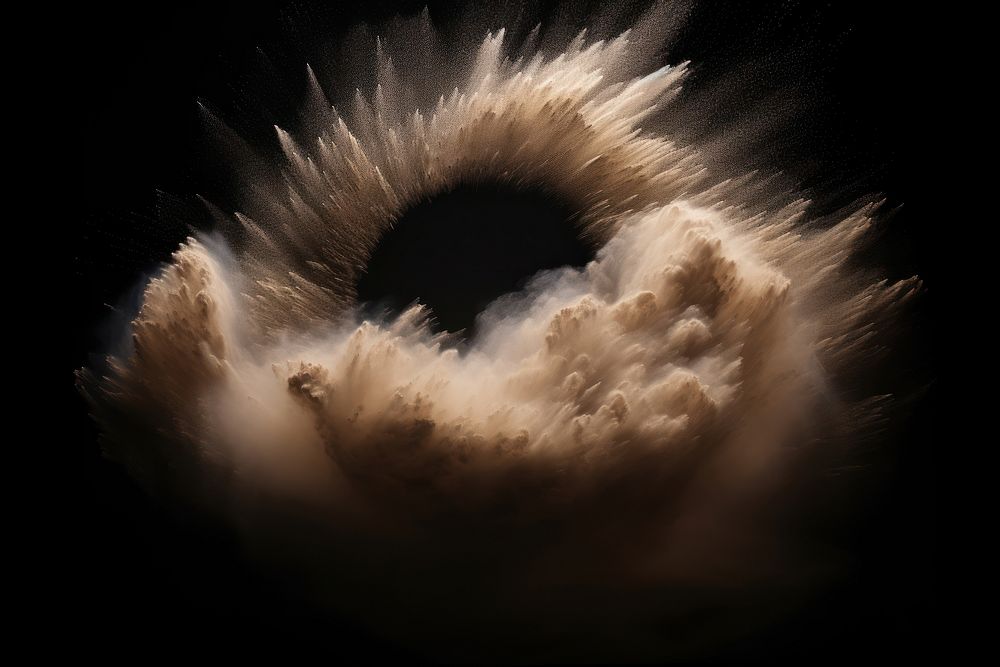 Sandstorm portal nature black background accessories. AI generated Image by rawpixel.