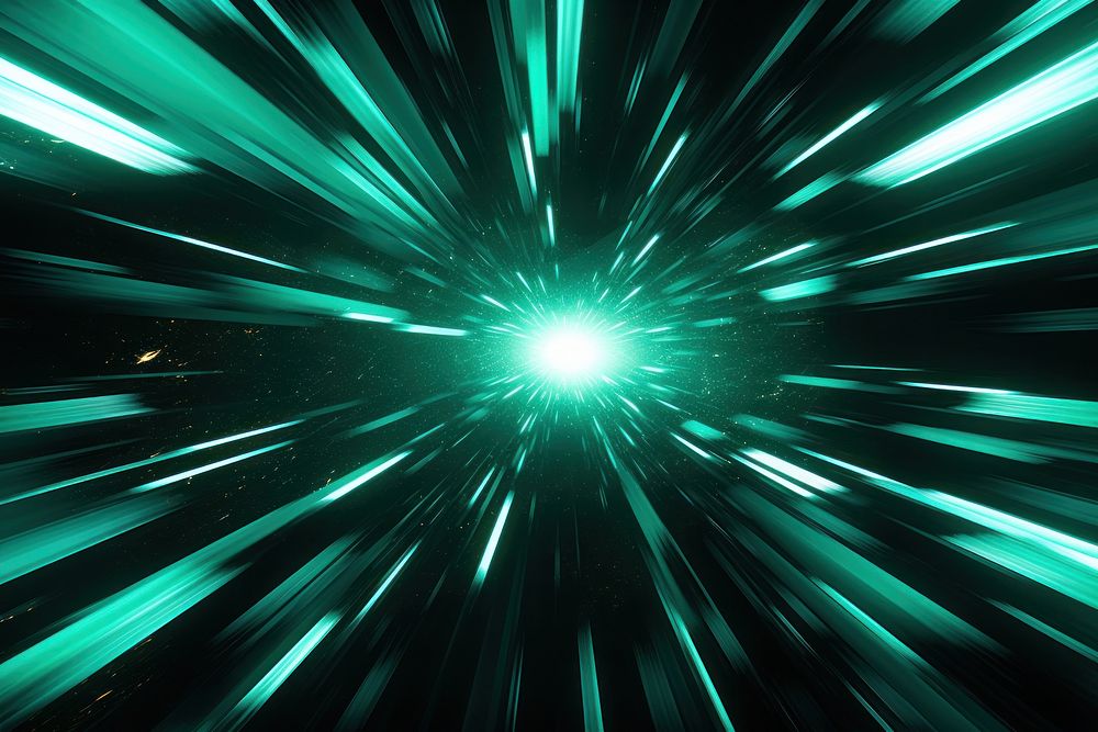Green space warp effect background