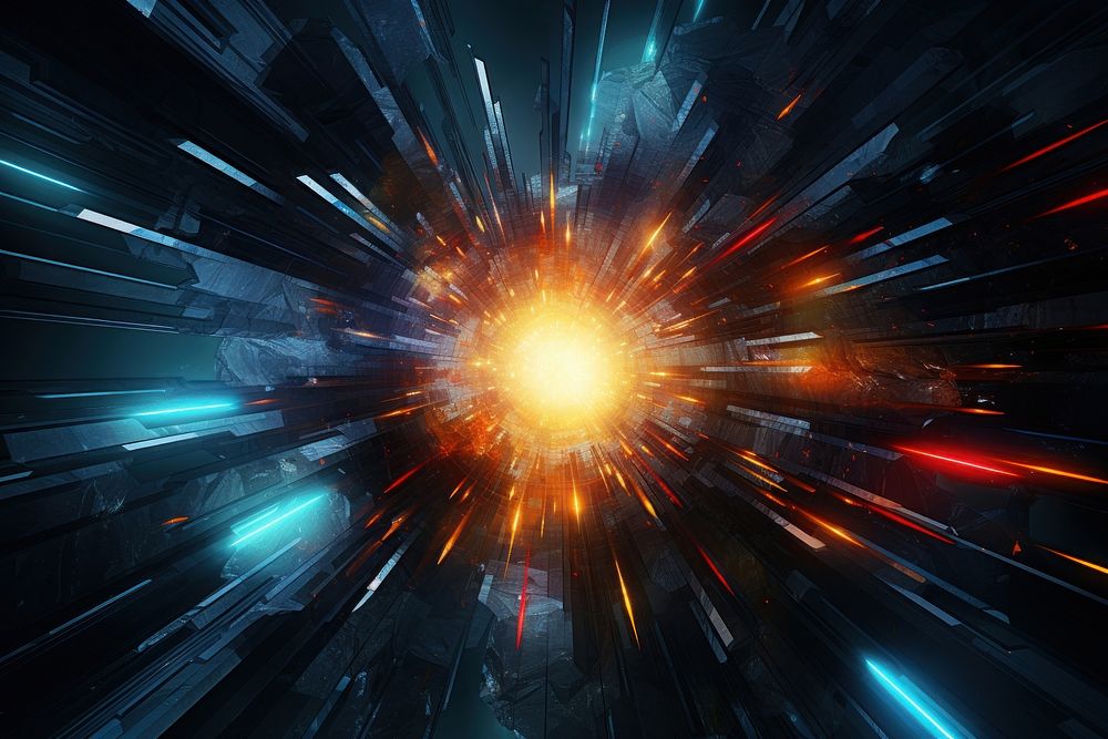 Sci-fi light effect background