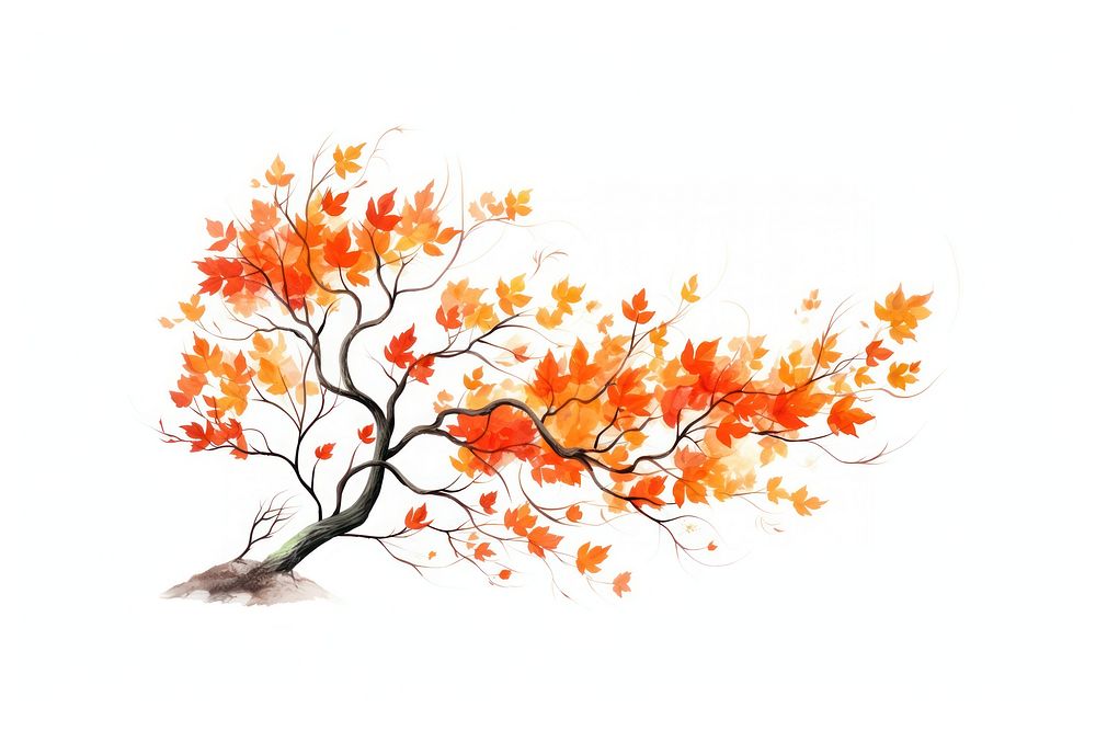 Autumn tree branch autumn plant. AI generated Image by rawpixel.