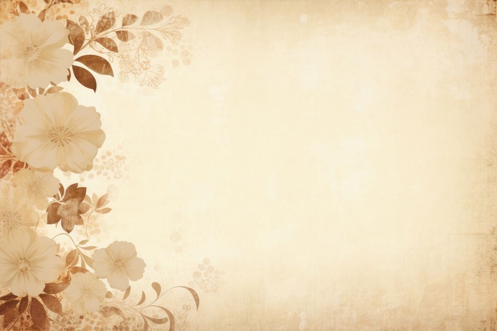 Beige cute background backgrounds pattern flower. AI generated Image by rawpixel.