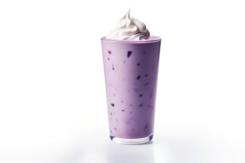 Blueberry Milkshake milkshake smoothie dessert. AI generated Image by rawpixel.