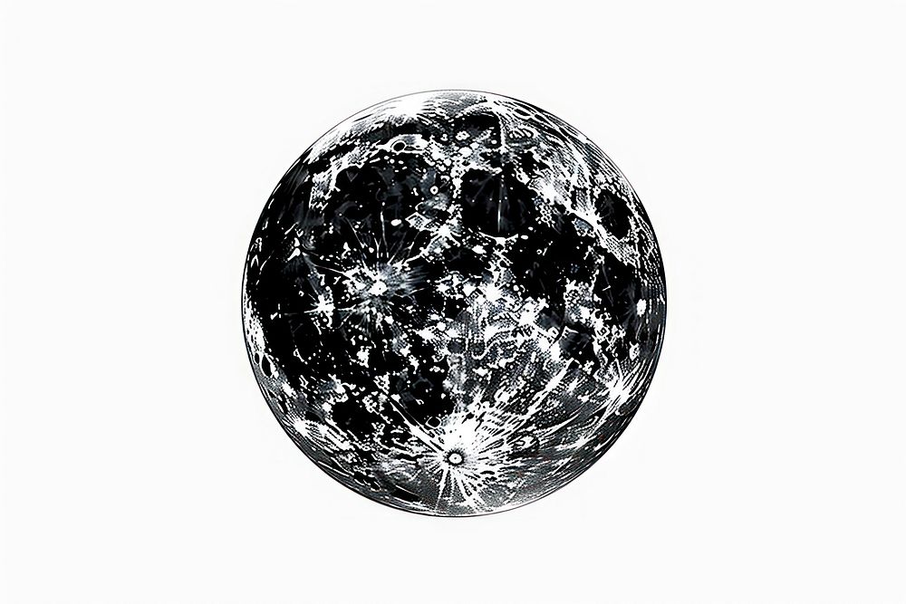 Moon moon sphere space. AI generated Image by rawpixel.