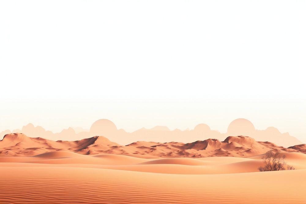 Desert desert backgrounds landscape. AI generated Image by rawpixel.